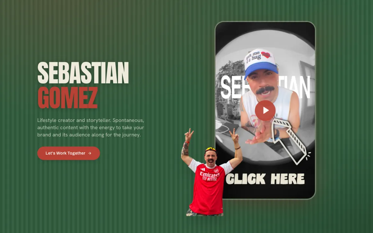 Sebastian Gomez portfólió oldal